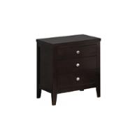 Rosa-ab-ns Global Furniture Rosa - Antique Black And Black Bedroom Furniture Nightstand