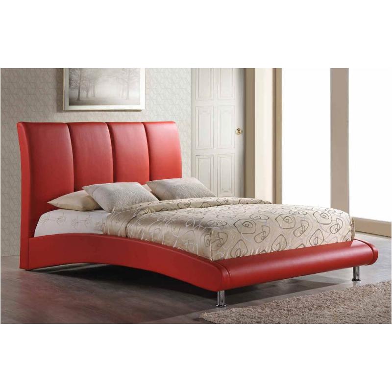 8272-r-kb Global Furniture 8272 - Red Bedroom Furniture Bed