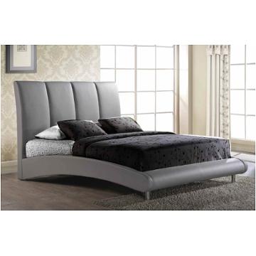8272-gr-qb Global Furniture 8272 - Gray Bedroom Furniture Bed