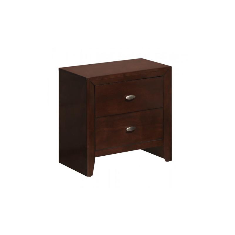 Carolina-m-ns Global Furniture Carolina - Merlot Bedroom Furniture Nightstand