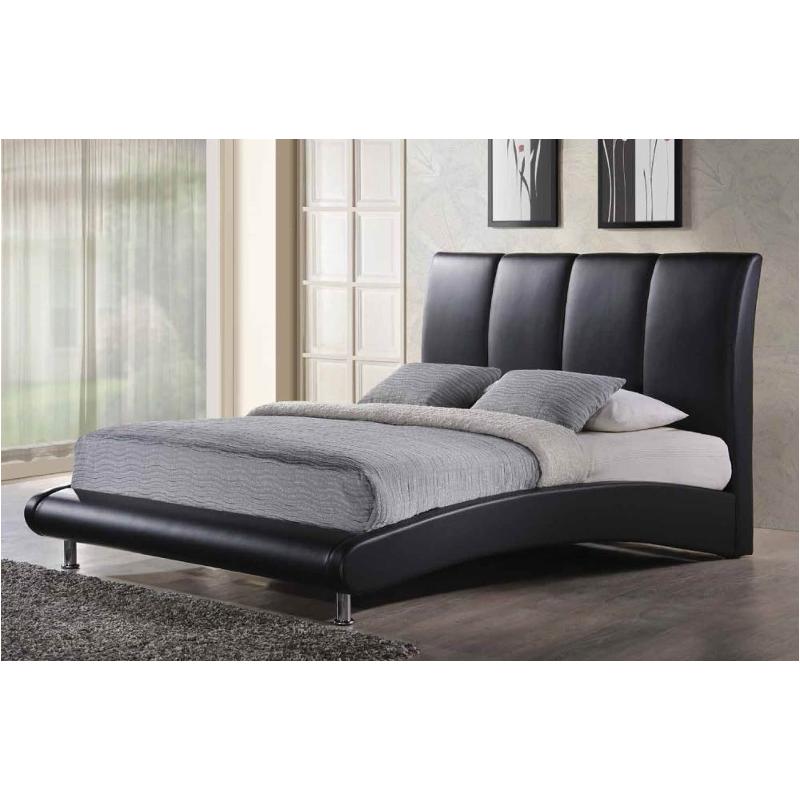 8272-bl-qb Global Furniture 8272 - Black Bedroom Furniture Bed
