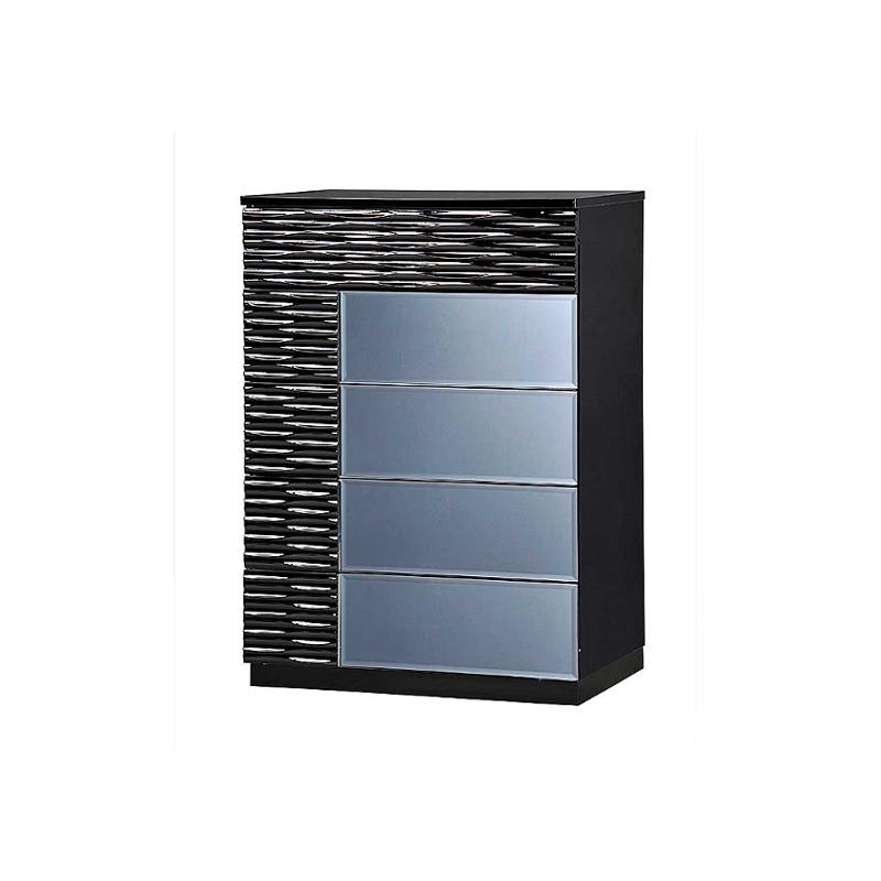 Manhattan-bl-ch Global Furniture Manhattan - Black Bedroom Furniture Chest