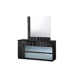 Manhattan-bl-m Global Furniture Manhattan - Black Bedroom Furniture Mirror