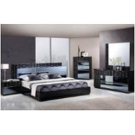 Manhattan-bl-kb Global Furniture Manhattan - Black Bedroom Furniture Bed