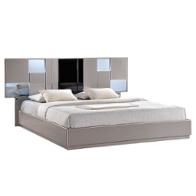 Bianca-gs-qb Global Furniture Bianca - Gray And Silverline Bedroom Furniture Bed