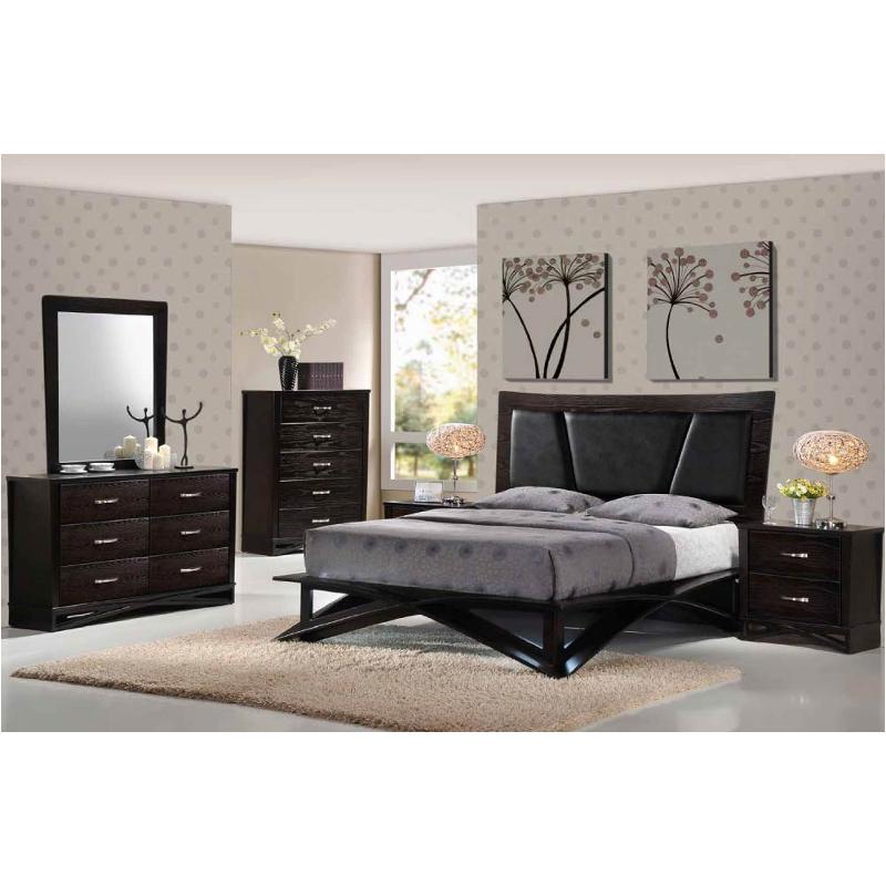 Fairmont-dc-qb Global Furniture Fairmont - Dark Cappuccino Bedroom Furniture Bed