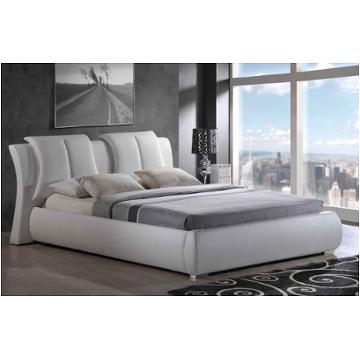 8269-wh-qb Global Furniture 8269 - White Bedroom Furniture Bed