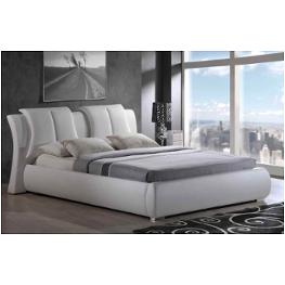 8269-wh-qb Global Furniture 8269 - White Bedroom Furniture Bed