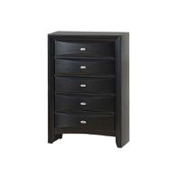 Linda-bl-ch Global Furniture Linda - Black Bedroom Furniture Chest