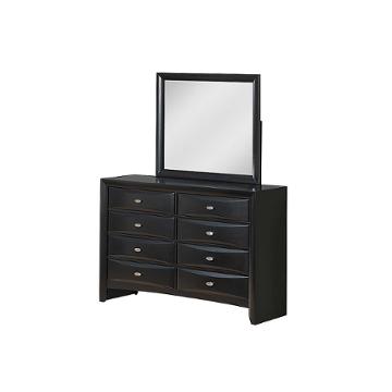 Linda-bl-m Global Furniture Linda - Black Bedroom Furniture Mirror