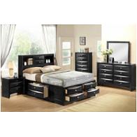 Linda-bl-qb Global Furniture Linda - Black Bedroom Furniture Bed