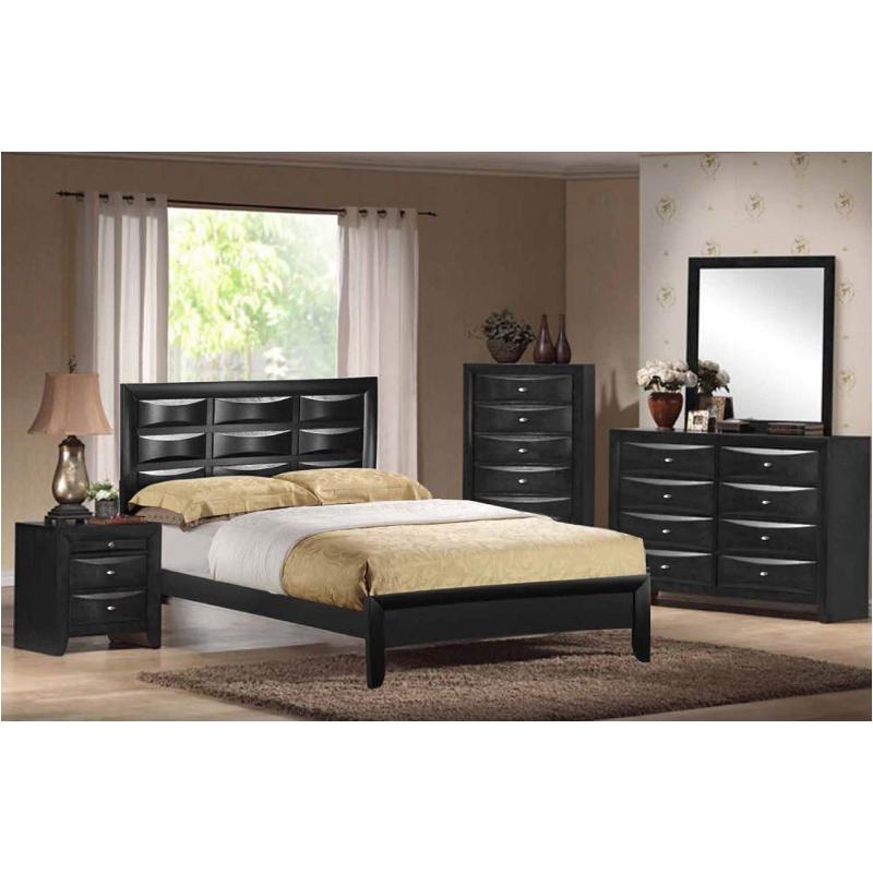 Livia-bl-qb Global Furniture Livia - Black Bedroom Furniture Bed