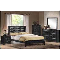 Livia-bl-qb Global Furniture Livia - Black Bedroom Furniture Bed