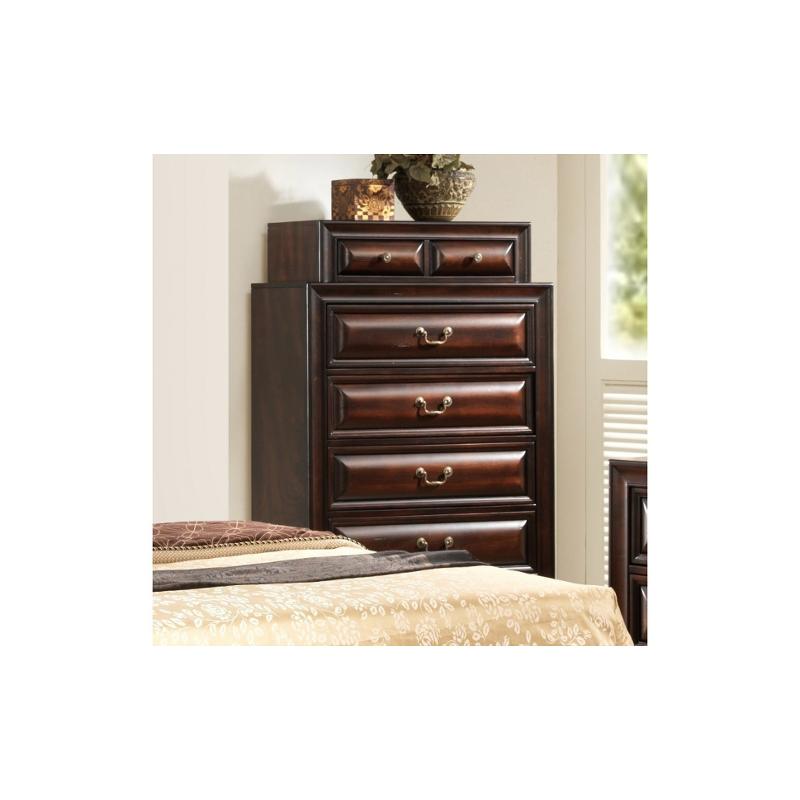 Sarina-vo-ch Global Furniture Sarina - Varnish Oak Bedroom Furniture Chest