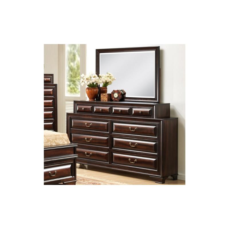 Sarina-vo-d Global Furniture Sarina - Varnish Oak Bedroom Furniture Dresser