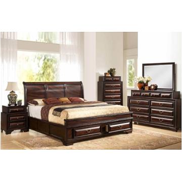 Sarina-vo-qb Global Furniture Sarina - Varnish Oak Bedroom Furniture Bed