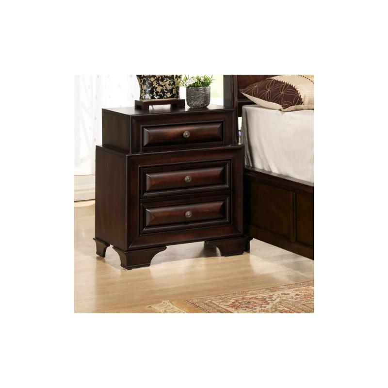 Sarina-vo-ns Global Furniture Sarina - Varnish Oak Bedroom Furniture Nightstand