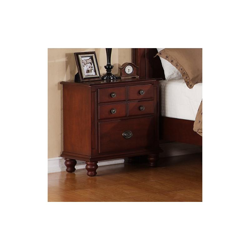 Laurachns Global Furniture Laura Cherry Night Stand Cherry