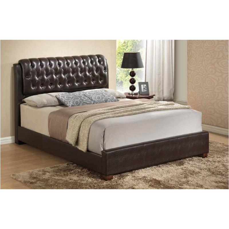 8119-br-tb Global Furniture 8119 - Brown Bedroom Furniture Bed