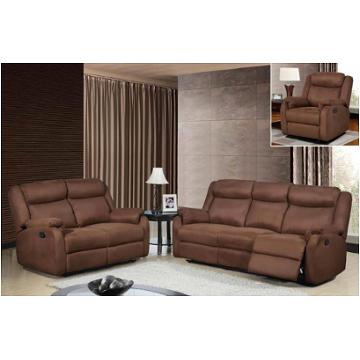 U8303-r - Chocolate Global Furniture U8303 - S-022 Chocolate Living Room Furniture Recliner