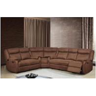 U8303-sectional-w - Chocolate Global Furniture U8303 - S-022 Chocolate Living Room Furniture Sectional