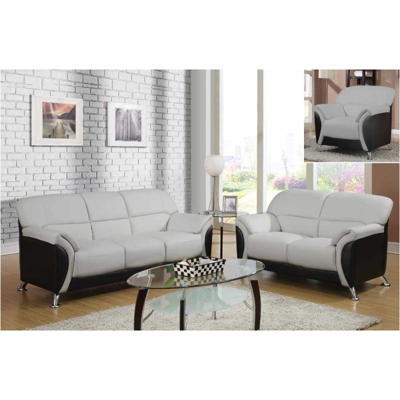 U9103-c - Light Grey/black Global Furniture U9103 - Light Grey And Black Living Room Furniture Living Room Chair