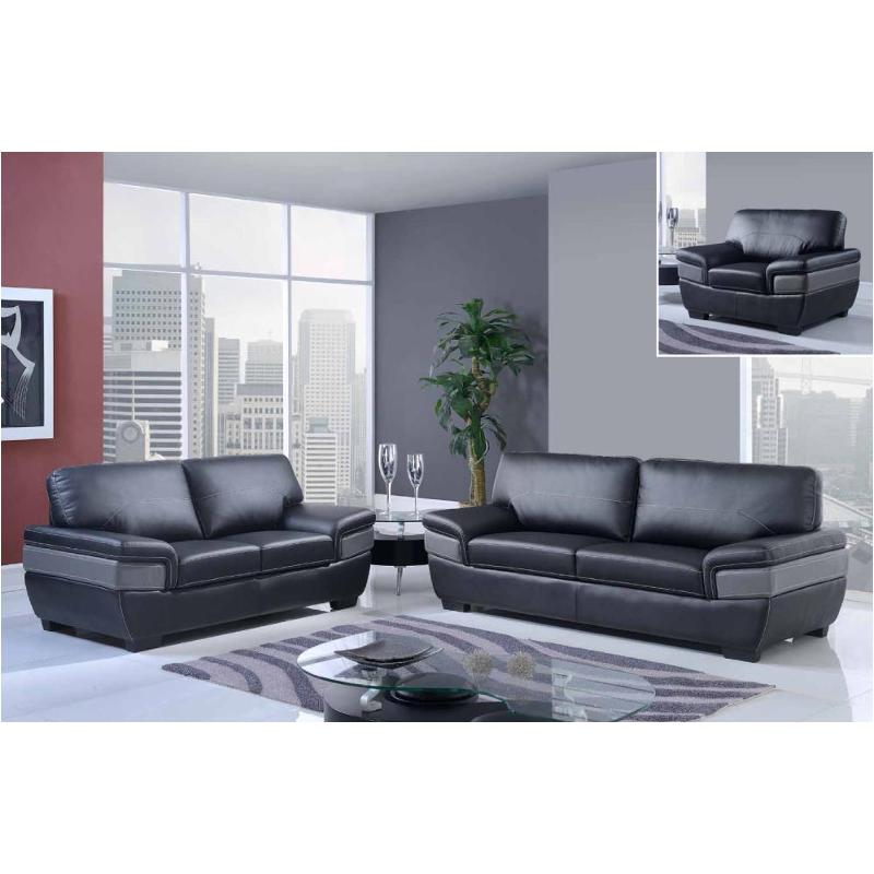 U7230-c - Nat-black/dark Grey Global Furniture U7230 - Nat-black And Dark Grey Living Room Furniture Living Room Chair