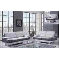 U7330-l Bonded - Nat-light And Dark Grey Global Furniture U7330 - Bonded - Nat-light And Dark Grey Living Room Furniture Loveseat