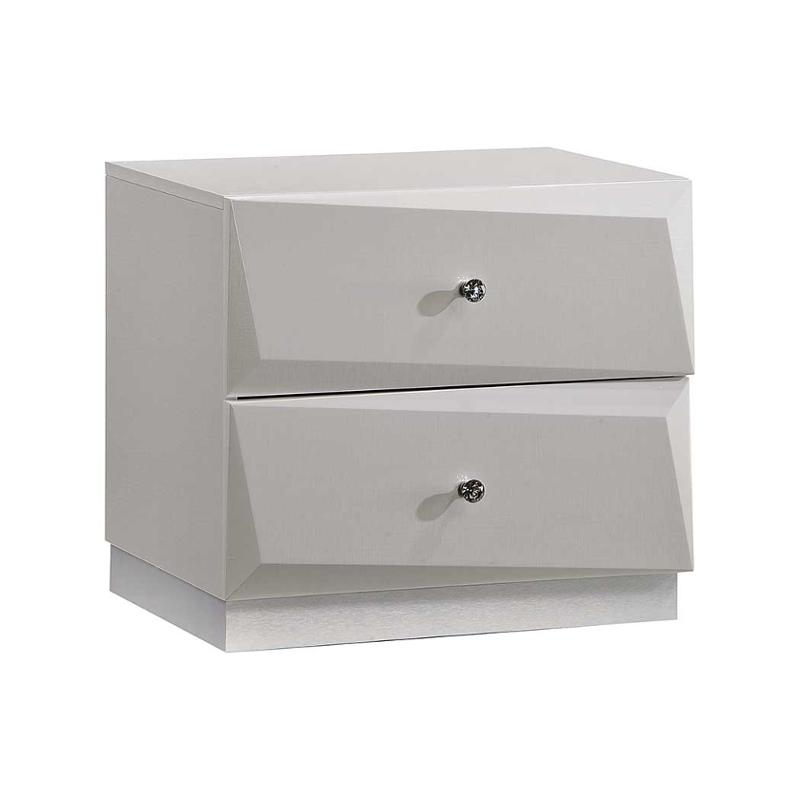 Barcelona-sl-ns Global Furniture Barcelona - Silver Line Bedroom Furniture Nightstand