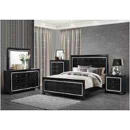Galaxy-mb-m Global Furniture Galaxy - Metallic Black Bedroom Furniture Mirror