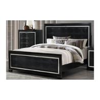 Galaxy-mb-qb Global Furniture Galaxy - Metallic Black Bedroom Furniture Bed