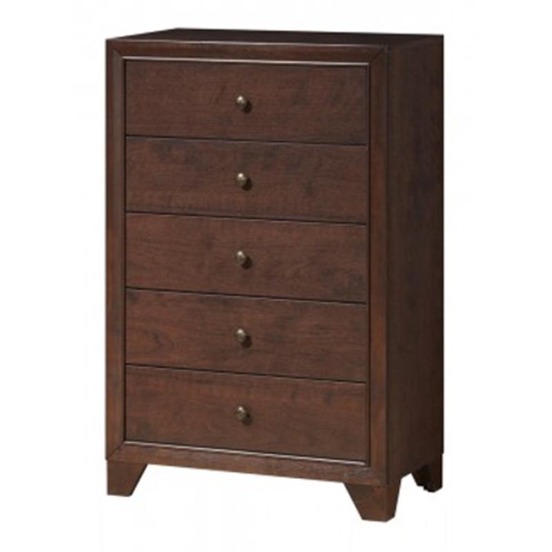 Alisa-dm-ch Global Furniture Alisa - Dark Merlot Bedroom Furniture Chest