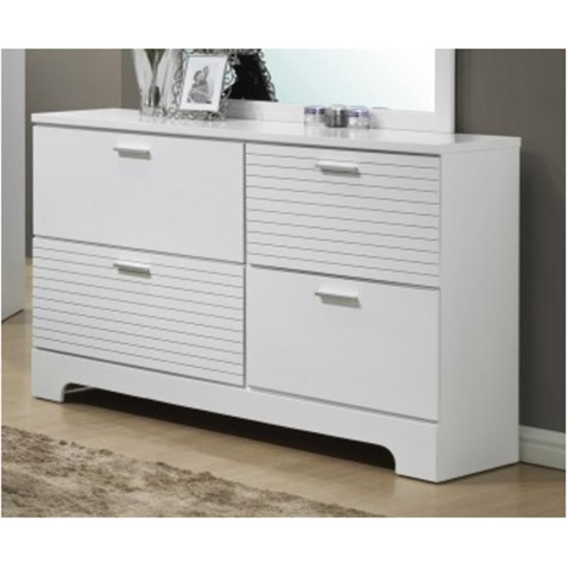 Natalie-wh-d Global Furniture Natalie - White Bedroom Furniture Dresser