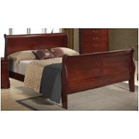 Philippe-ch-fb Global Furniture Philippe - Cherry Bedroom Furniture Bed