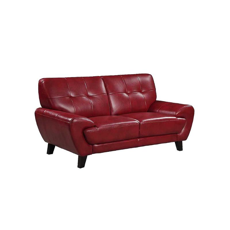 Blanche Red Global Furniture Loveseat, Red Leather Sofa And Loveseat