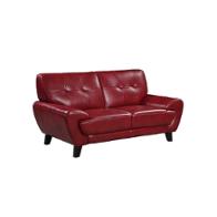 U7400-l - Leather Gel - Blanche Red Global Furniture U7400 - Leather Gel - Blanche Red Living Room Furniture Loveseat