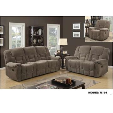 U101-s - Fabric - Lisa Taupe Global Furniture U101 - Fabric - Lisa Taupe Living Room Furniture Sofa
