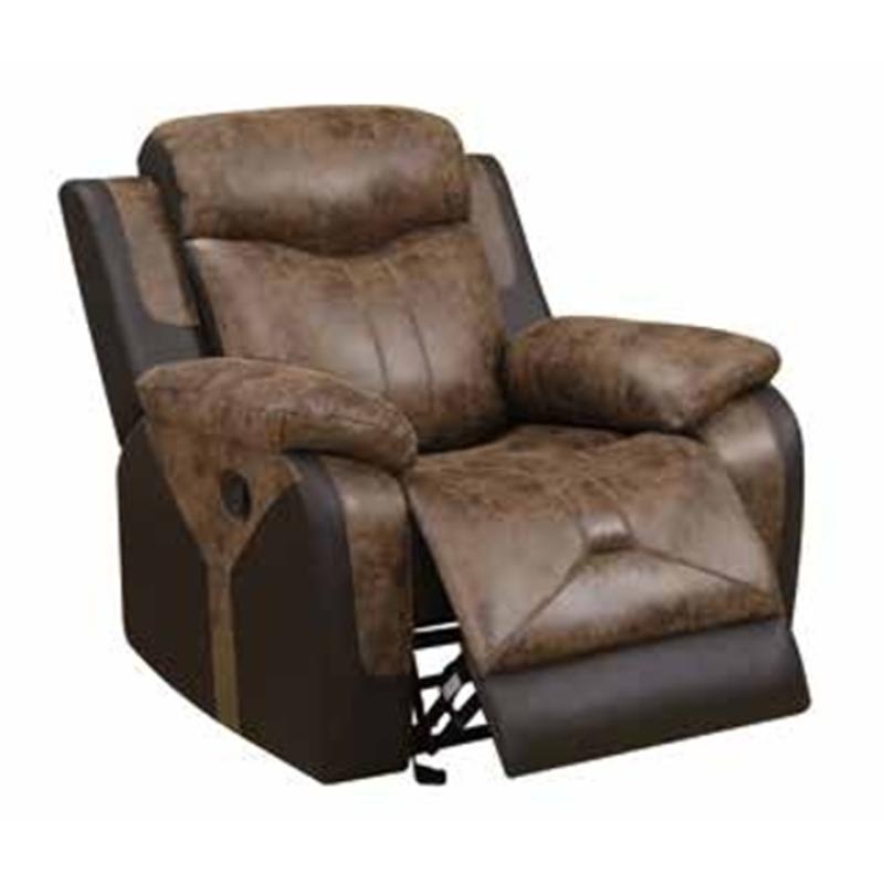 U2015-r - Fabric - Chocolate Global Furniture U2015 - Fabric - Chocolate Living Room Furniture Recliner