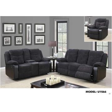 U1566-s - Fabric - Jasmine Mouse Global Furniture U1566 - Fabric - Jasmine Mouse Living Room Furniture Sofa