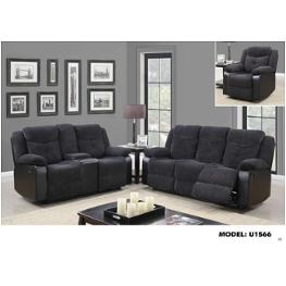 U1566-s - Fabric - Jasmine Mouse Global Furniture U1566 - Fabric - Jasmine Mouse Living Room Furniture Sofa