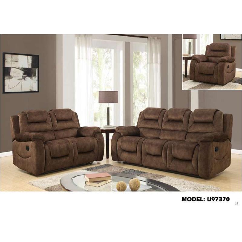 U97370-s - Chocolate Global Furniture U97370 - Chocolate Living Room Furniture Sofa