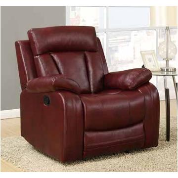 U97601-r - Burgundy Global Furniture U97601 - Burgundy Living Room Recliner
