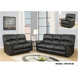 U99270-rl - Black Global Furniture U99270 - Black Living Room Furniture Loveseat