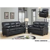U880028-l - Black Global Furniture U880028 - Black Living Room Furniture Loveseat