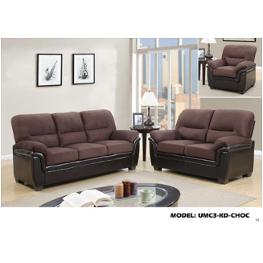 Umc3-s Rider Chocolate And Brown Global Furniture Umc3 - Rider Chocolate And Brown Living Room Furniture Sofa