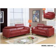 U8210-c - Pluto Red Global Furniture U8210 - Pluto Red Living Room Furniture Living Room Chair