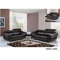 U7590-l - Leather Gel - Agnes Walnut Global Furniture U7590 - Leather Gel - Agnes Walnut Living Room Furniture Loveseat