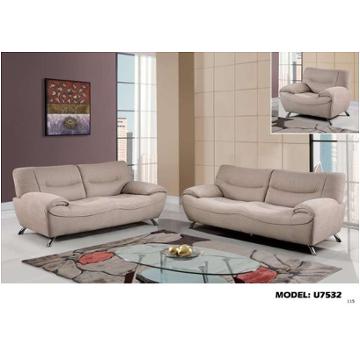 U7532-s - Fall Hazelwood - Fabric Global Furniture U7532 - Fall Hazelwood - Fabric Living Room Furniture Sofa