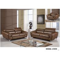 U7870-l - Leather Gel - Blanche Walnut Global Furniture U7870 - Leather Gel - Blanche Walnut Living Room Furniture Loveseat