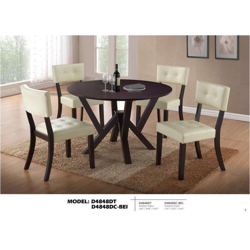 D4848dt Global Furniture 4848 Dining Room Furniture Dinette Table